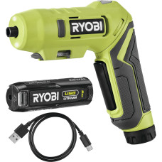 Викрутка акумуляторна RYOBI USB Lithium RSDP4-120G 4В (1акум.х2Аг) 5Нм, 200об/хв