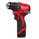 Дриль-шуруповерт акумуляторний безщітковий MILWAUKEE M12 BLDDRC-202C, 40Нм (зарядний пристрій С12, 2 акумулятори М12 В2 2Аг, клі