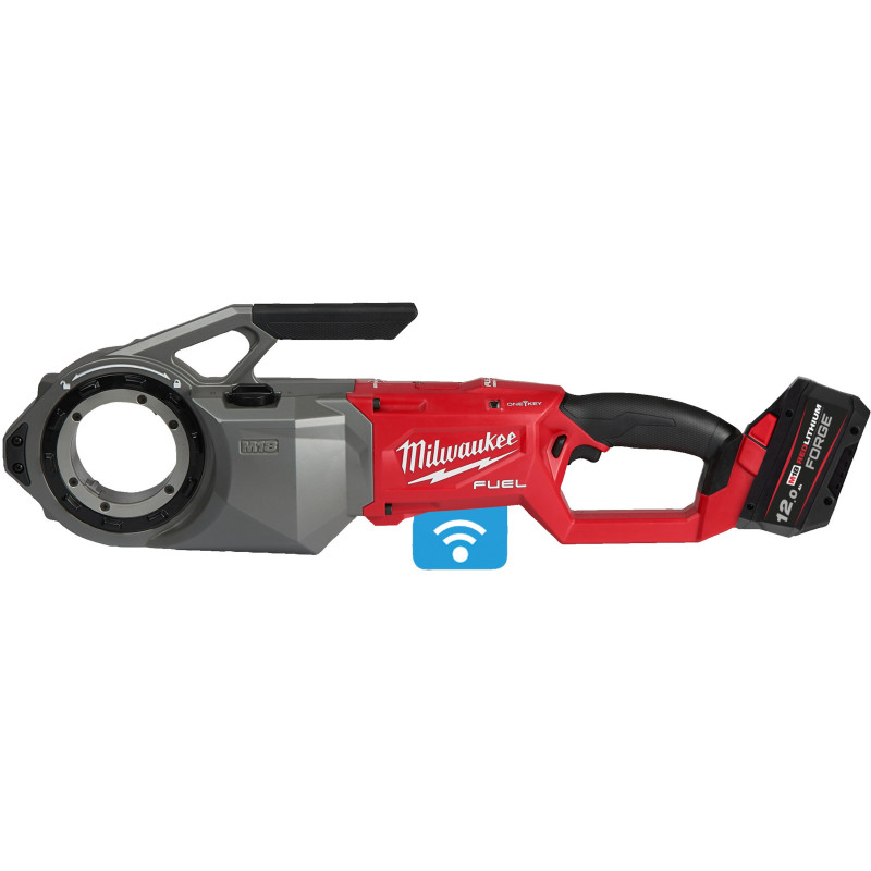 Інструмент різьбонарізний акумуляторний безщітковий MILWAUKEE M18 FPT2-121C (зарядний пристрій M12-18 FC, 1 акумулятор FB12 12Аг