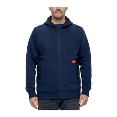 Толстовка на блискавці GRIDIRON MILWAUKEE, WHZ BLU XXXL, з капюшоном, синя (розмір XXXL)