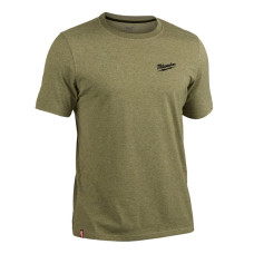 Футболка MILWAUKEE HTSSGN-M, легка з коротким рукавом, зелена, (розмір M)