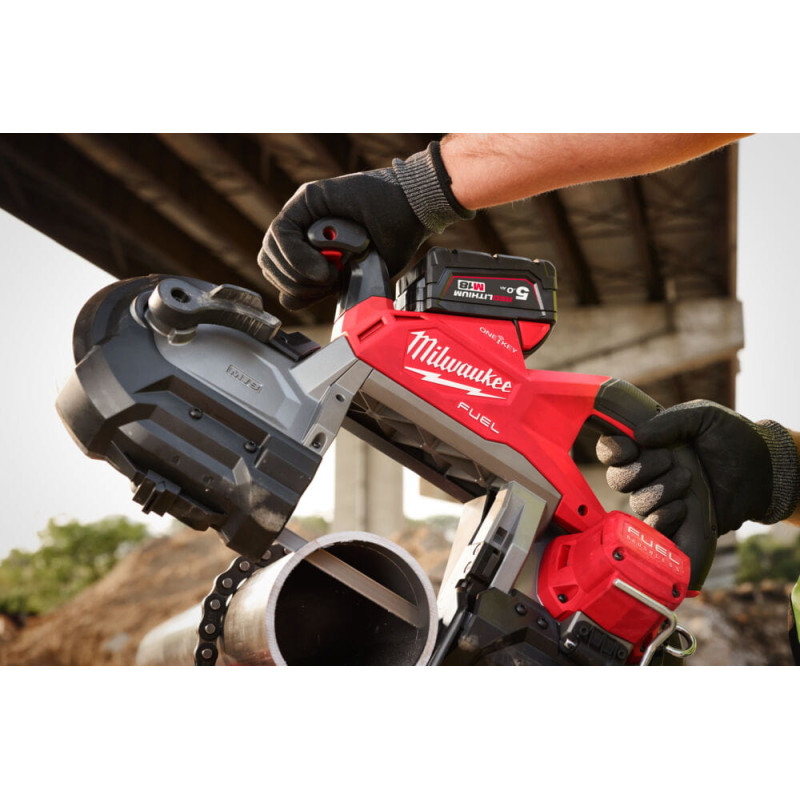 Пила стрічкова акумуляторна MILWAUKEE, M18 FBS127DO-0C (каркас, кейс)