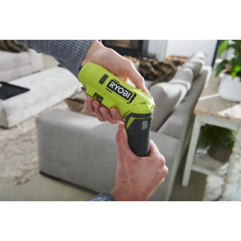 Викрутка акумуляторна RYOBI USB Lithium RSDP4-120G 4В (1акум.х2Аг) 5Нм, 200об/хв