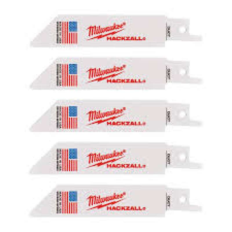 Полотно для шабельних пил HACKZALL MILWAUKEE, 100х1,0мм, (5шт), (універсальні)