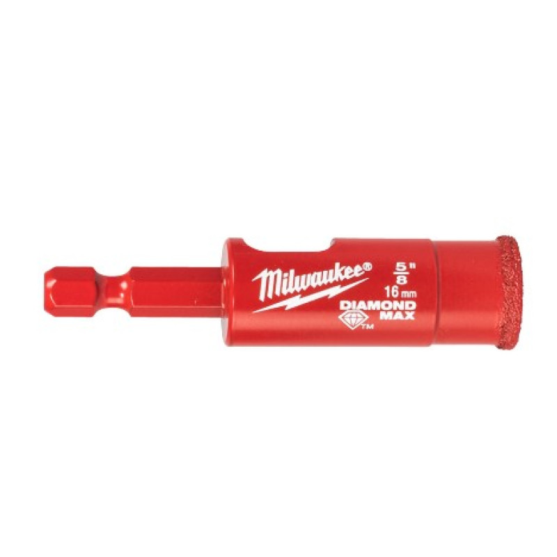 Коронка алмазна Diamond Plus/Max MILWAUKEE, діаметр 16,0мм (1/4'' Hex) (свердління з водою)