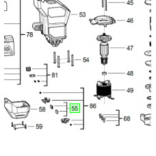 Комплект щіток вугільних для K850S MILWAUKEE