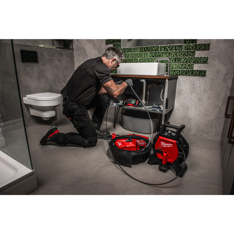 Машина прочистна акумуляторна MILWAUKEE, M12 HSFSM-0, 5м (каркас, картонне пакування)