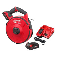 Пристрій акумуляторний для протягування кабелю MILWAUKEE, M18 FPFT-202 NC Set, 30м (зарядний пристрій M12-18 FC, 2 акумулятори M