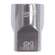 Головка торцева хромована ½” MILWAUKEE, (зірочка 12 гранн.), 21мм