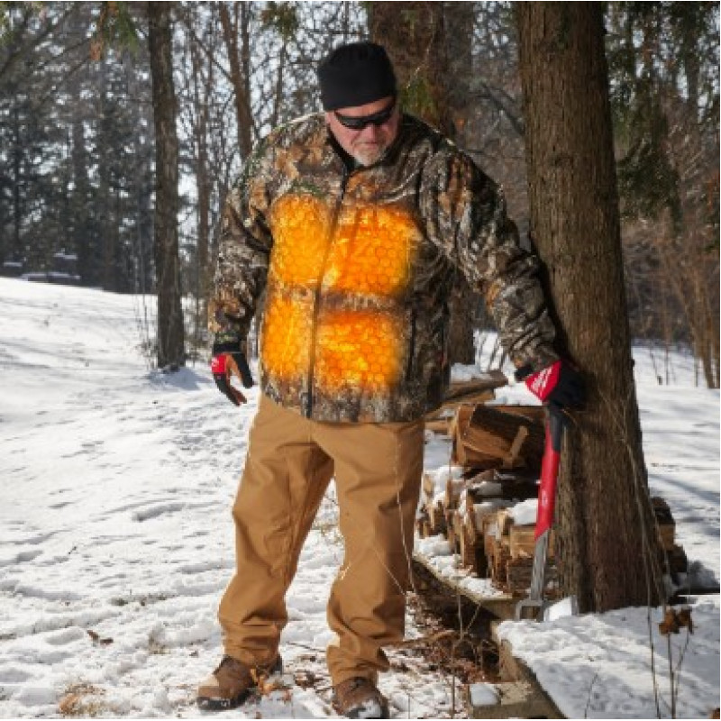 Куртка з електропідігрівом MILWAUKEE M12 HJCAMO7-0(M), камуфляжна, розмір (M)