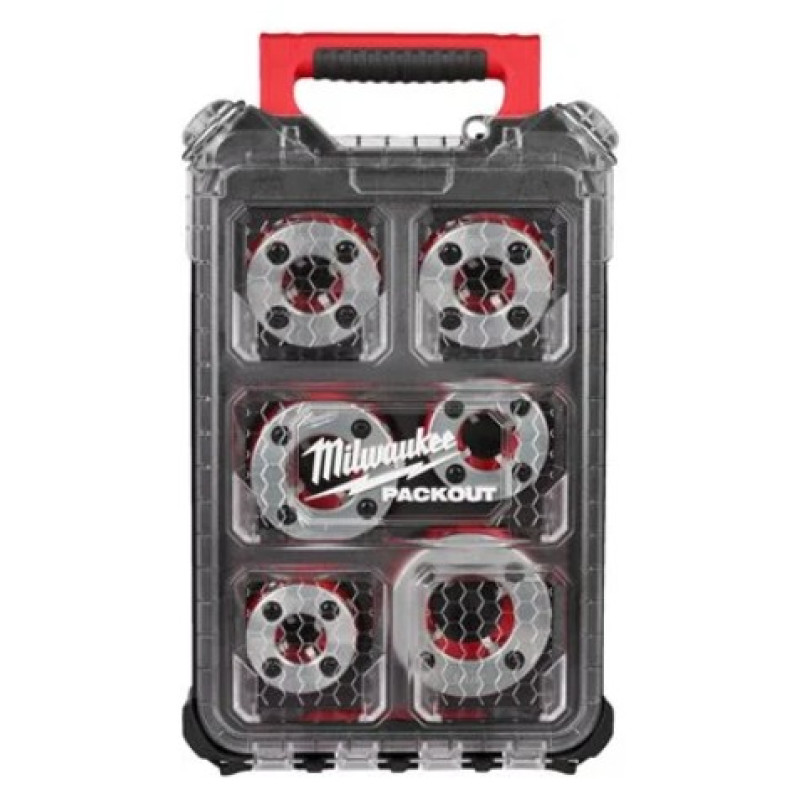Набір головок для нарізання різблення PACKOUT MILWAUKEE FPT2HK BSPT Alloy, (для FPT2) (6шт)