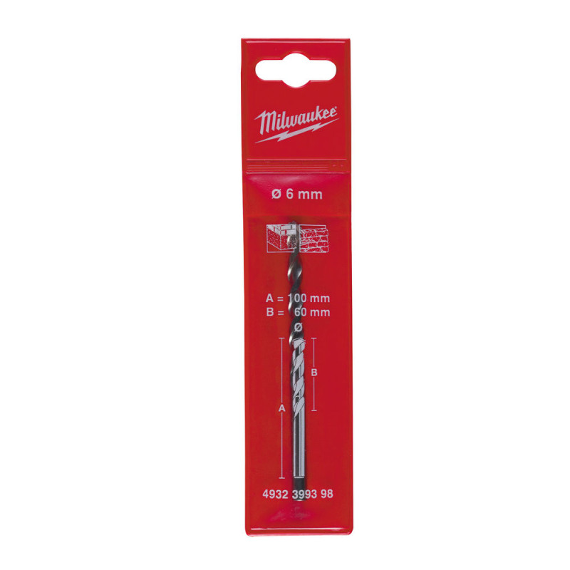Свердло по бетону MILWAUKEE PREMIUM діаметр 6x100х40мм