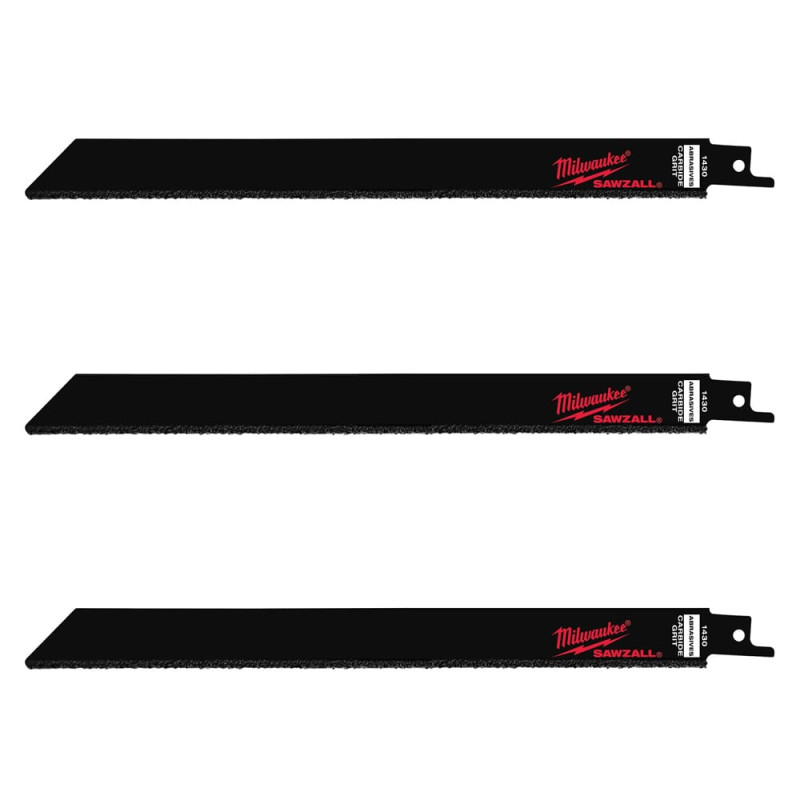 Полотно для шабельних пил TC GRIT MILWAUKEE , 230мм, (3шт) (заміна на 48471430)