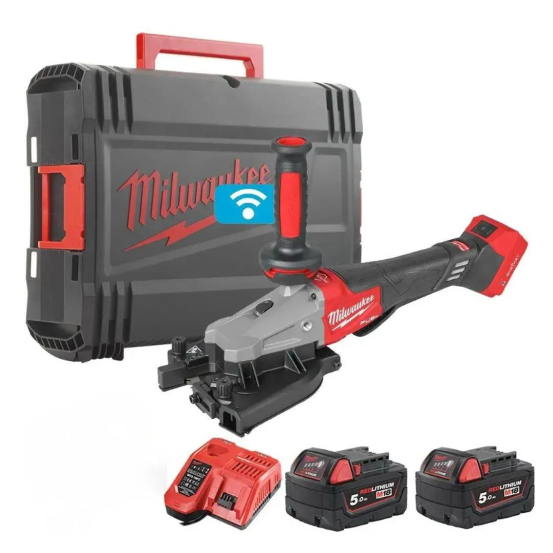 Різак арматури акумуляторний безщітковий MILWAUKEE M18FRBCO32-502X (зарядний пристрій M12-18 FC, 2 акумулятори М18 В5 5Аг, антив