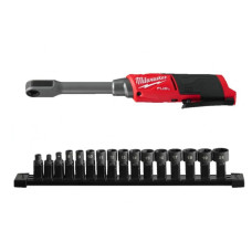 Гайковерт-тріскачка кутовий акумуляторний безщітковий Hex 14.4мм MILWAUKEE, M12 FPTR-0, 81Нм (наскрізні головки від 8 до 21мм, а