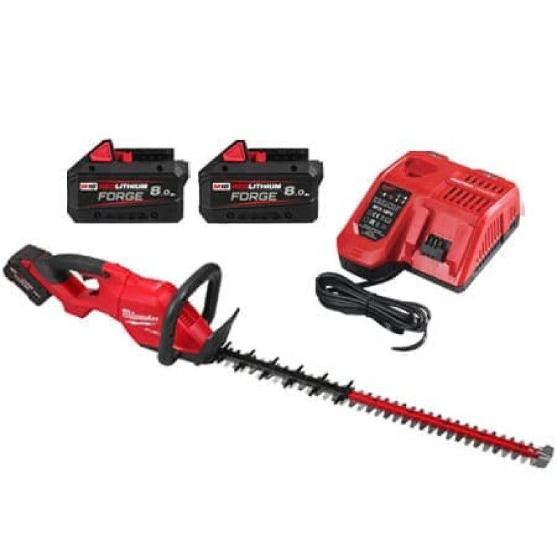 Кущоріз акумуляторний безщітковий MILWAUKEE, M18 FHET75G2-802, лезо 75см (зарядний пристрій M12-18 FC, 2 акумулятори М18 FВ8 8Аг
