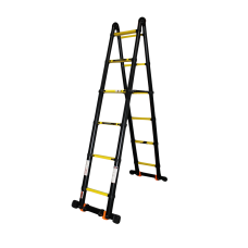 Драбина-трансформер телескопічна 2*6сх 1,0-5,0м анодований алюміній