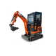 Мініекскаватор гусеничний 1800кг/2,13м гл.копання/дизель 25к.с/кабіна